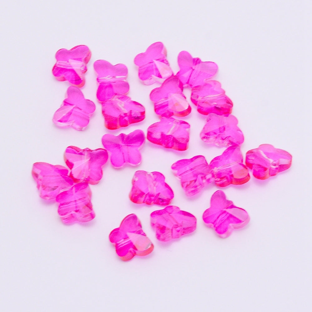 Faceted Butterfly Crystals Fuchsia