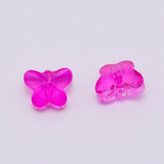 Faceted Butterfly Crystals Fuchsia