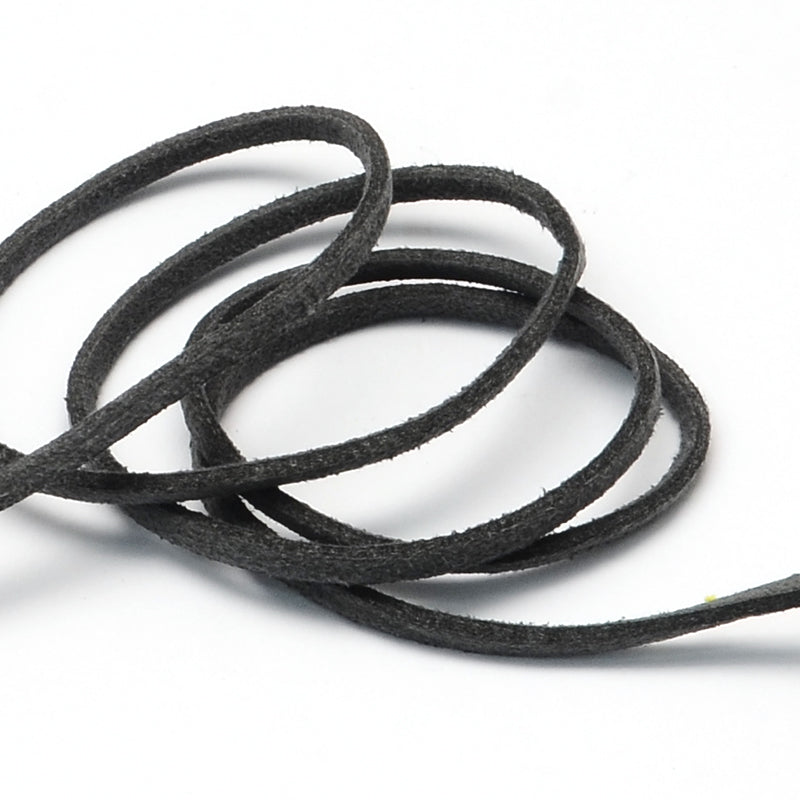 2.7mm Flat Vegan Suede, Dk. Slate Gray by the yard