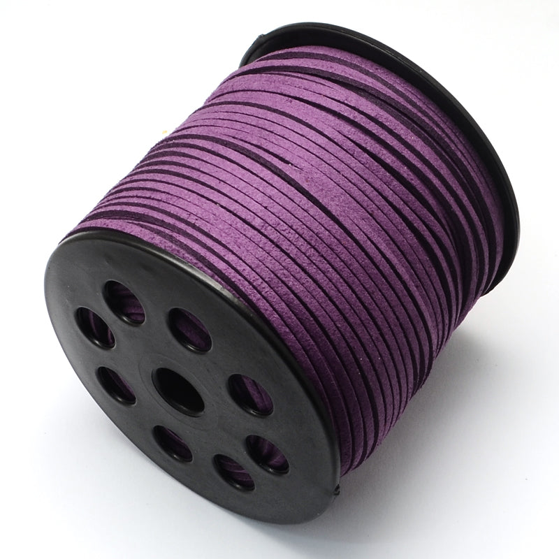 2.7mm Flat Vegan Suede, Purple by the yard