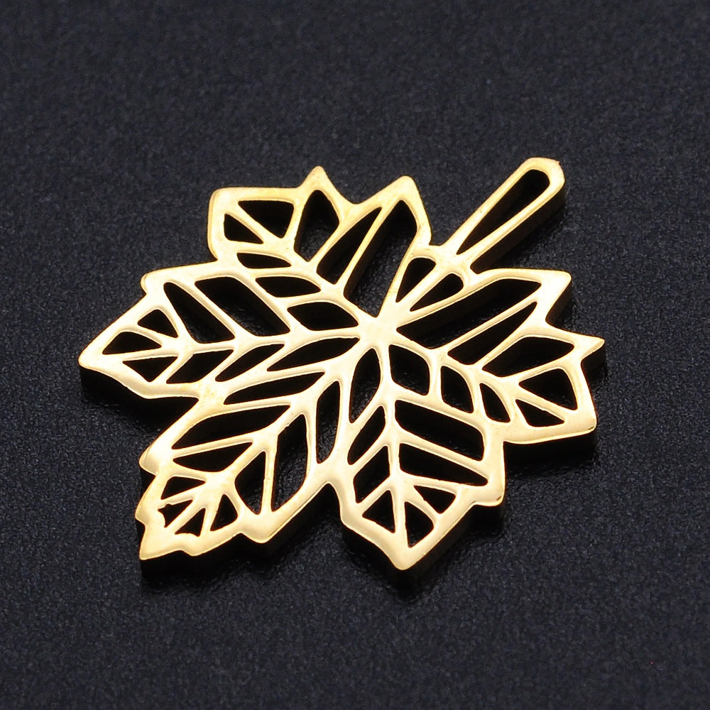 Filigree Maple Leaf Laser Cut Charm