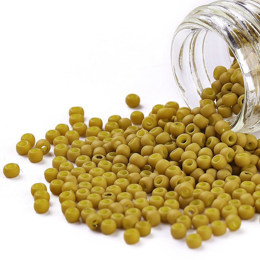11/0 TOHO Mustard Luster Matte Gold Lined