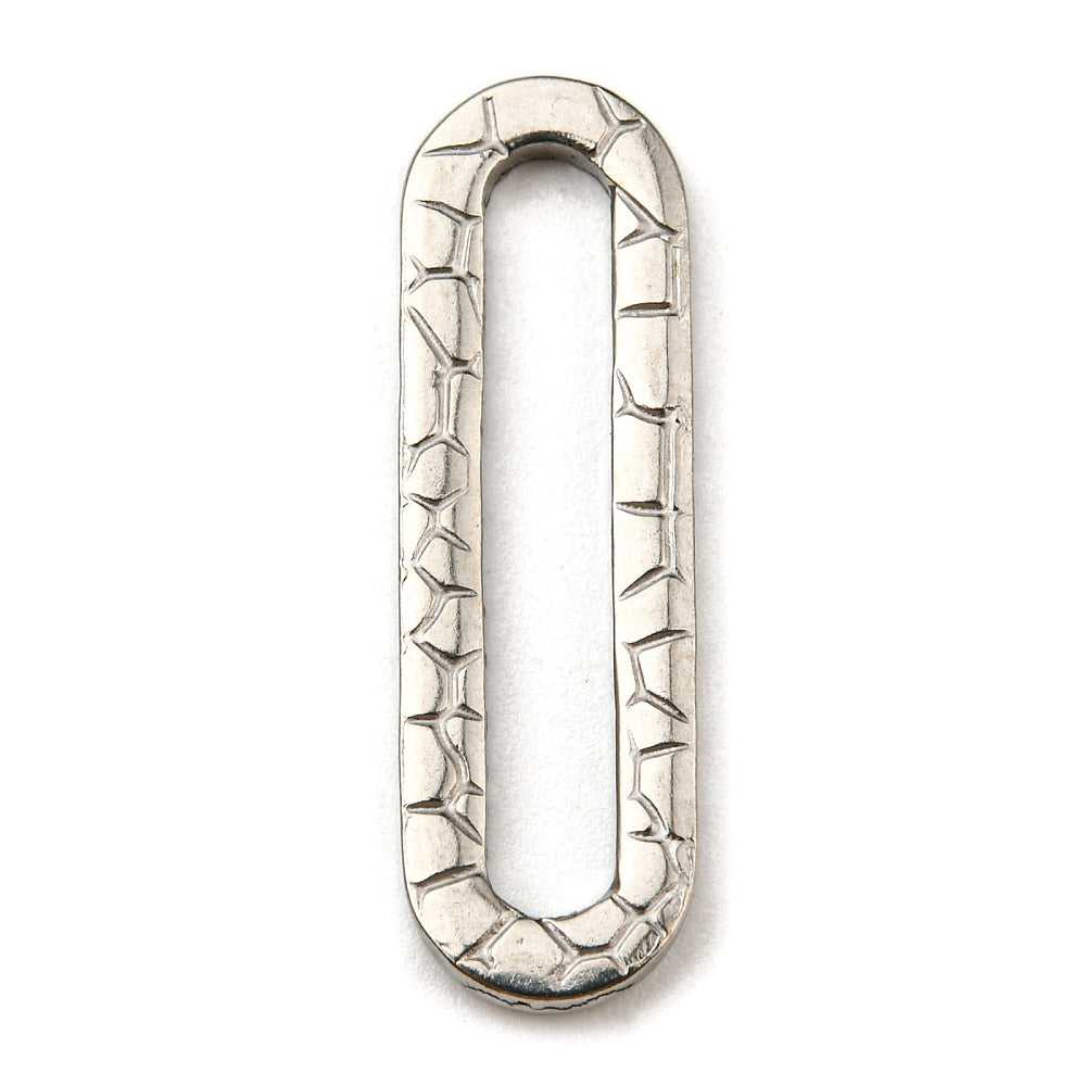 Textured Elongated Oval Links