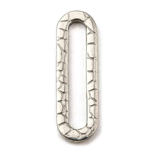 Textured Elongated Oval Links