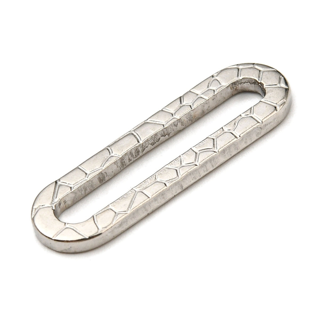 Textured Elongated Oval Links