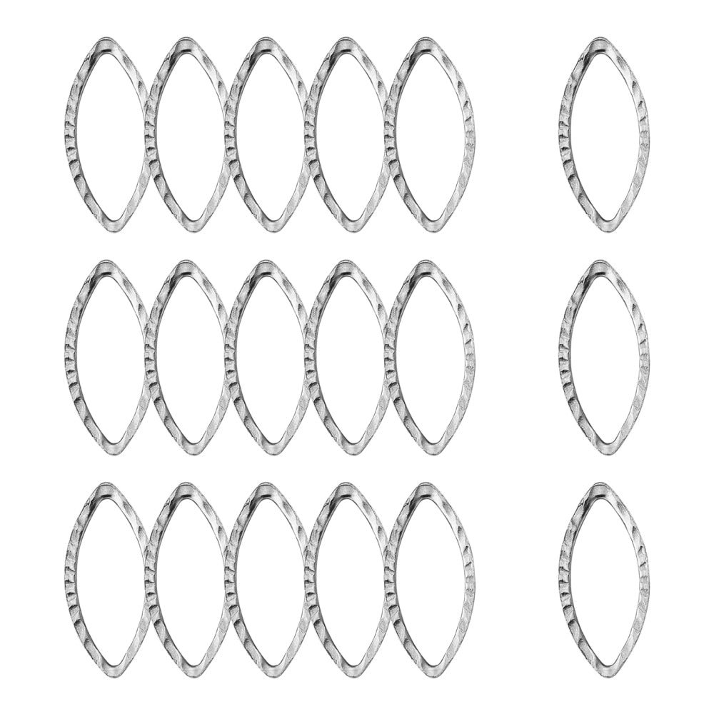 Marquise Textured Links 304SS