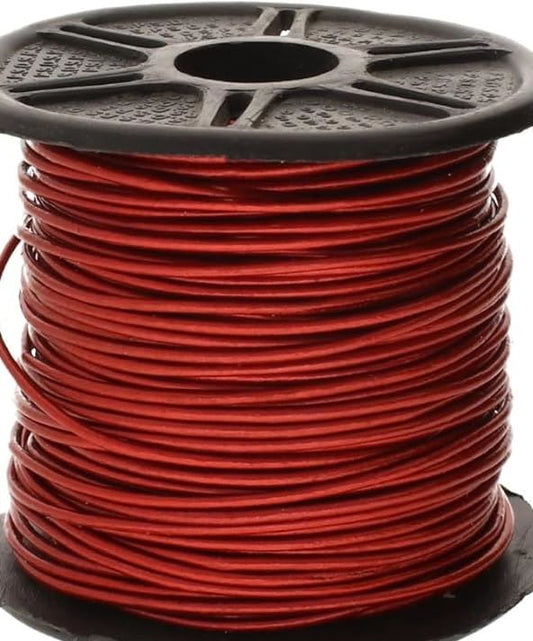 Indian Leather, .5mm Metallic Moroccan Red