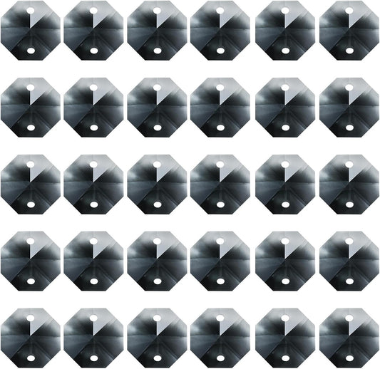 K9 Hexagon Crystals, Black 14mm