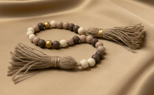 Coastal Breeze Wood Beaded Tassel Garland Kit