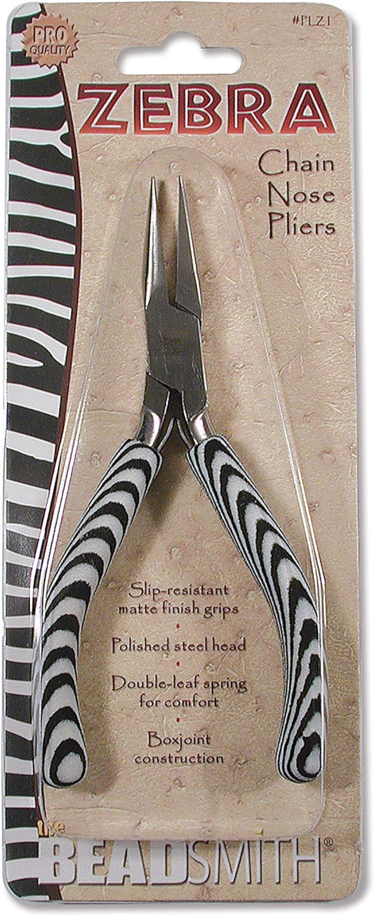Chain Nose Pliers, Zebra Print Line, The Beadsmith