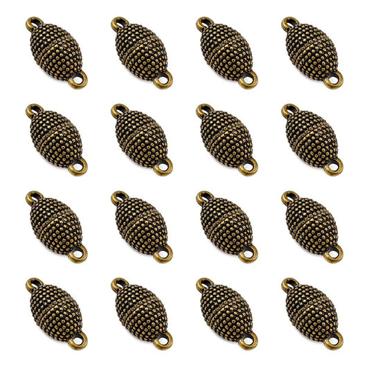 Oval Magnetic Clasp, Antique Bronze