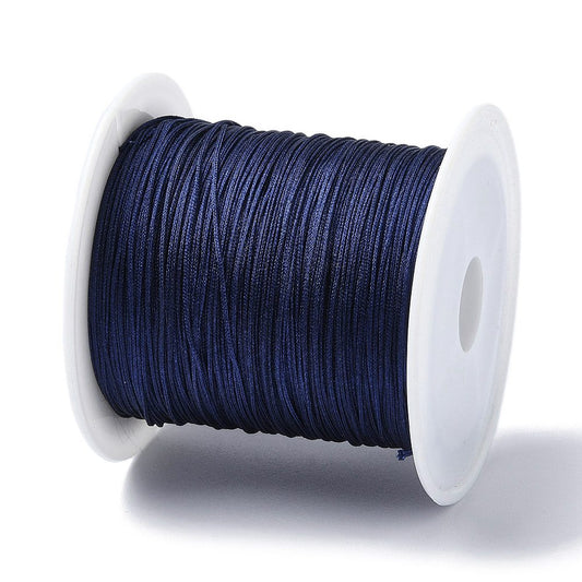 Knotting Cord, Navy .4mm by the yard
