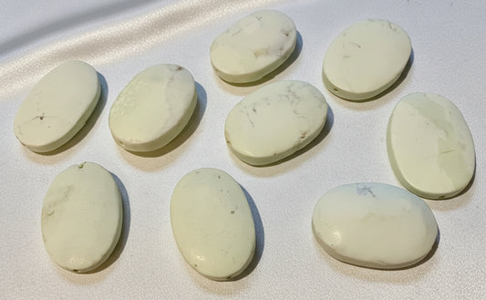 Lemon Chrysoprase Matte Oval 20mm