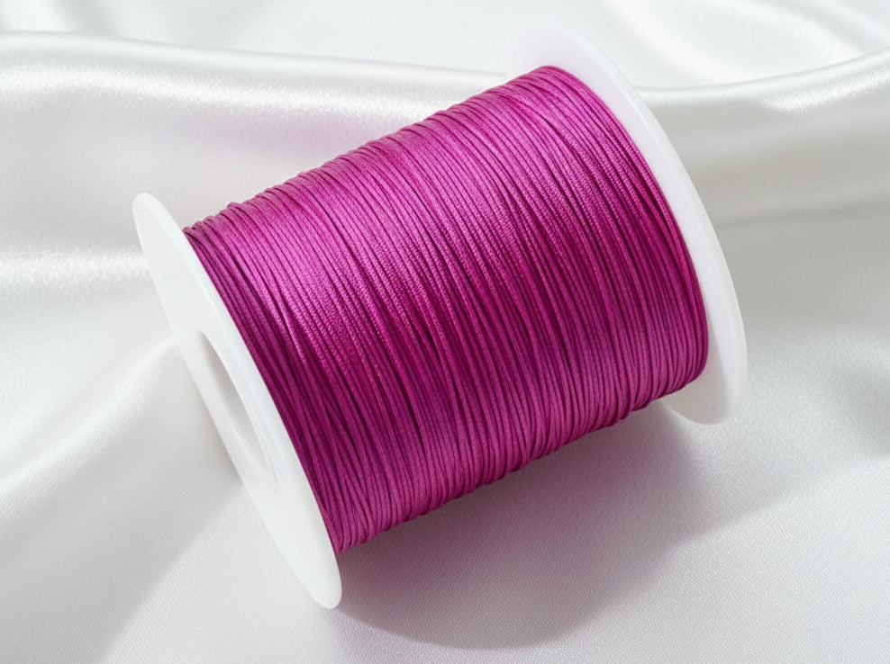 Chinese Knotting Cord, Dark Pink .4mm by the yard