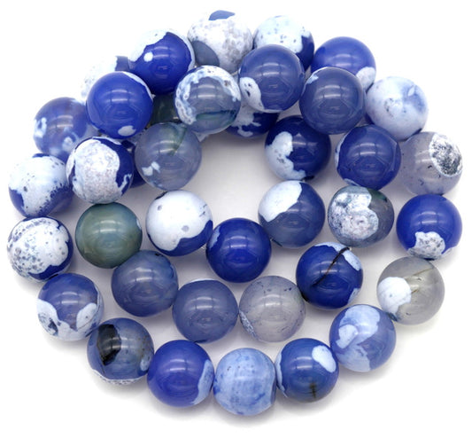 Crackle Agate, Arctic 10mm