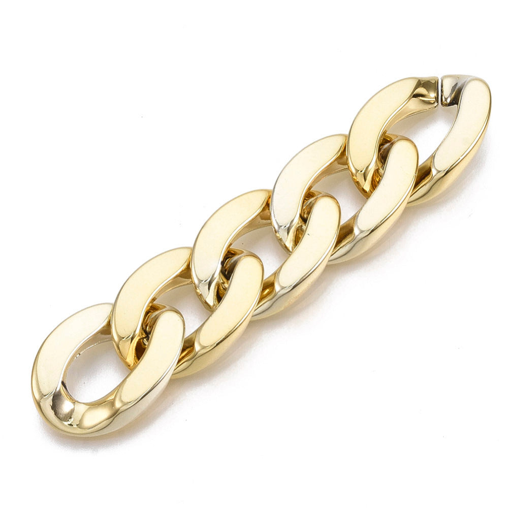 Oval Twist Links, Gold