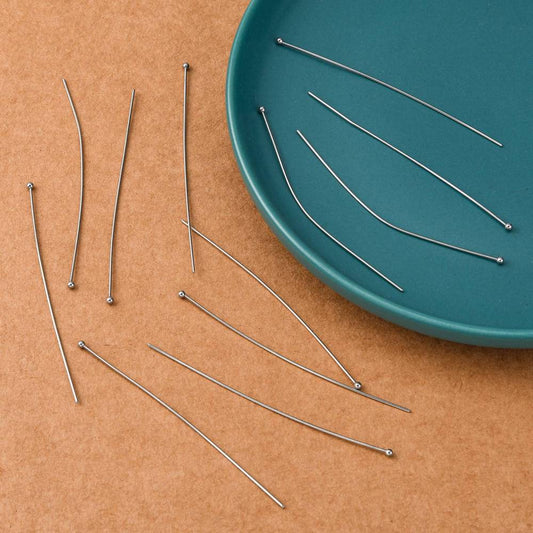 Headpins Ball end, 304SS 70mm Value Pack