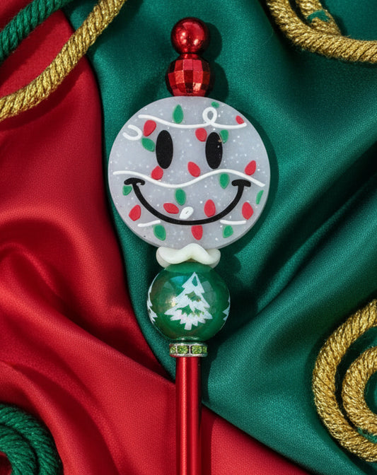 Holly Jolly Beaded Crochet Hook