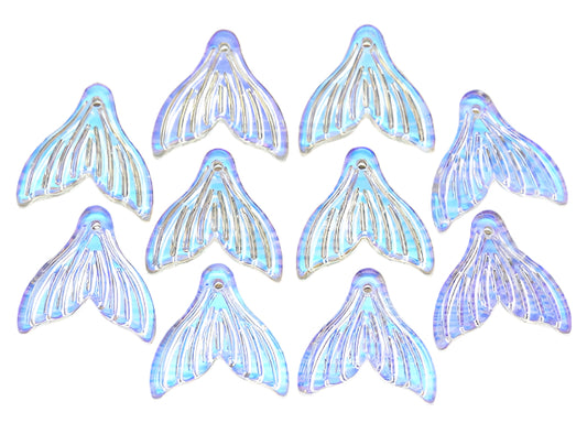 Glass Mermaid Tails, Crystal AB