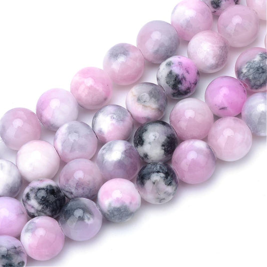 Natural Persian Jade, Dusky Bloom 6mm