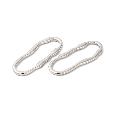 304 Stainless Steel Elongated Oval Links, 35mm