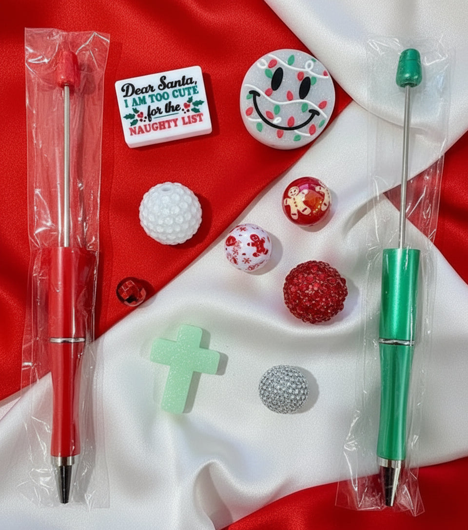 Beadable Pen Kit, Dear Santa