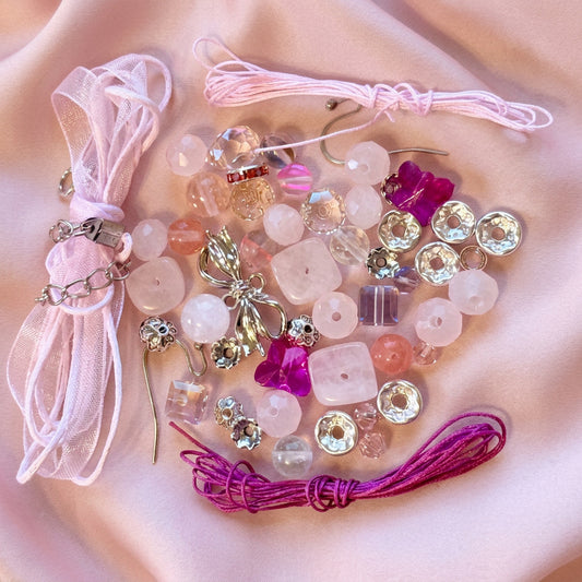 Pink Ribbon Radiance Bead Mix