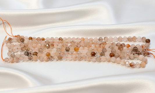 Rutilated Quartz Faceted 4.5mm