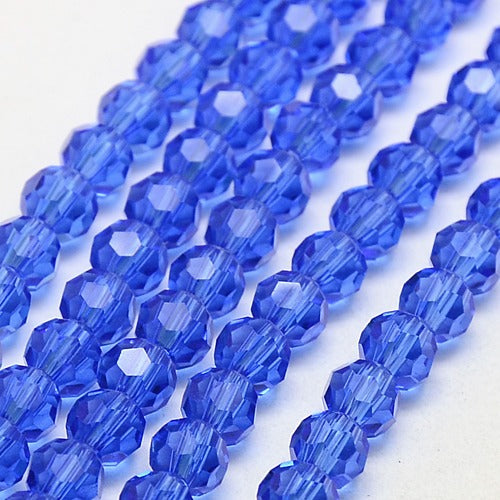 Rondelles, Blue 8mm