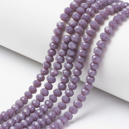 Rondelles, Medium Purple 3.5mm