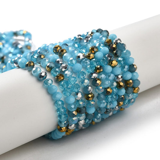 Rondelles, Pale Turquoise AB 4mm