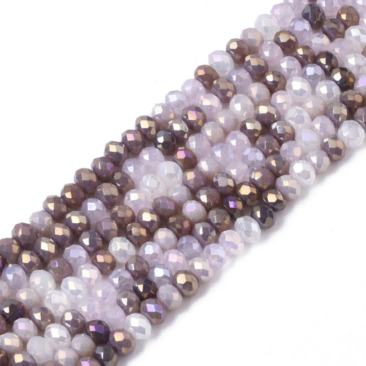 Rondelles, Lavender Blush 3mm