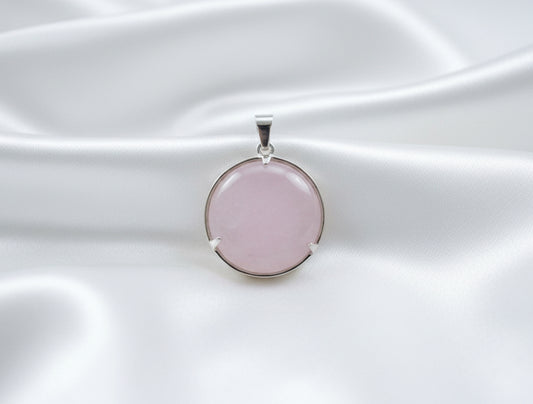 Rose Quartz Tree of Life Pendant