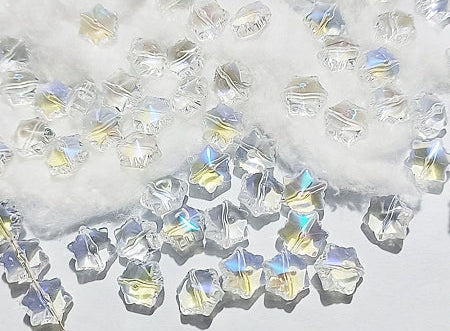Snowflake Crystal Beads, 11.5mm
