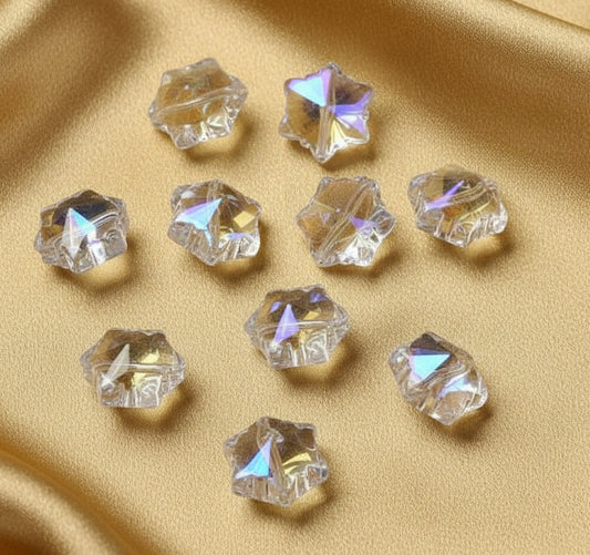 Snowflake Crystal Beads, 11.5mm