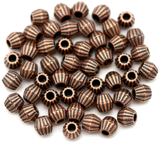 Spacer Bicone Beads, Copper