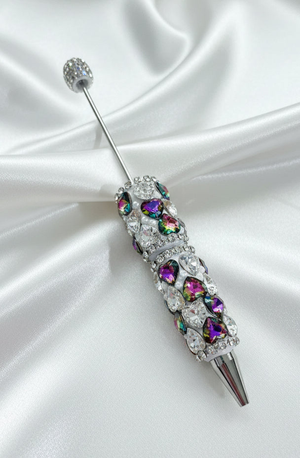 Beadable Pen, Sparkle Hearts