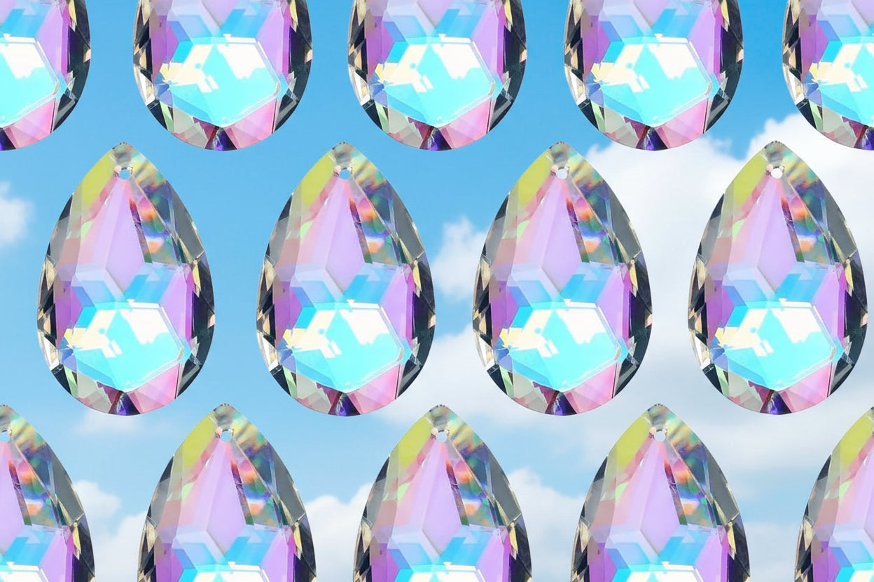 Teardrop Crystal Prism 37mm