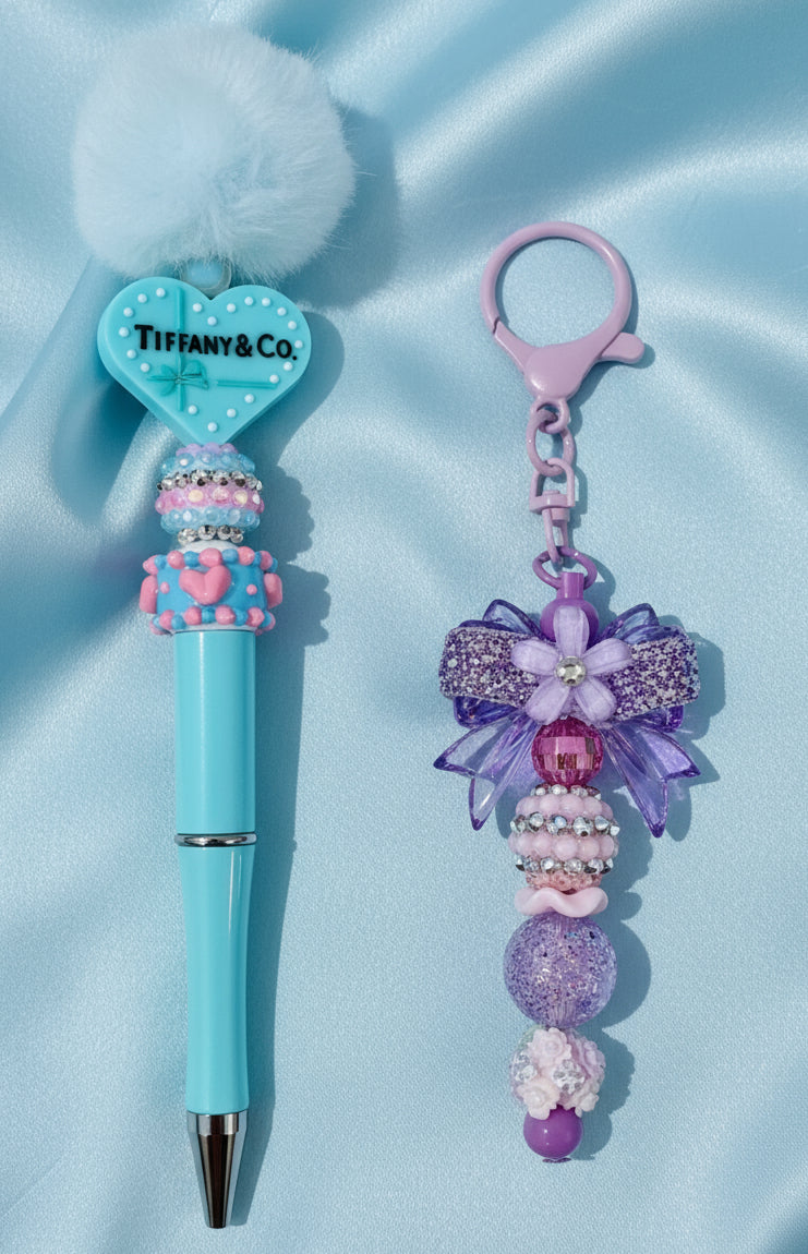 Beadable Pen & Bag Charm Kit, Sweet Sophistication