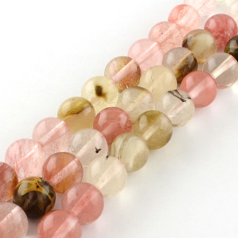 Tigerskin Glass Beads, 6mm